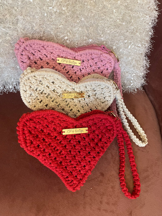 Bolso muñequera corazón